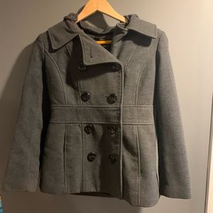 Style&Co Grey hooded pea coat